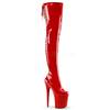 Pleaser - FLAMINGO3063 Platform Overknee Boots - Pole dance shoes - Red Product image